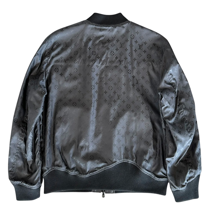 Louis Vuitton 'Black' Leather Reversible Monogram Jacket