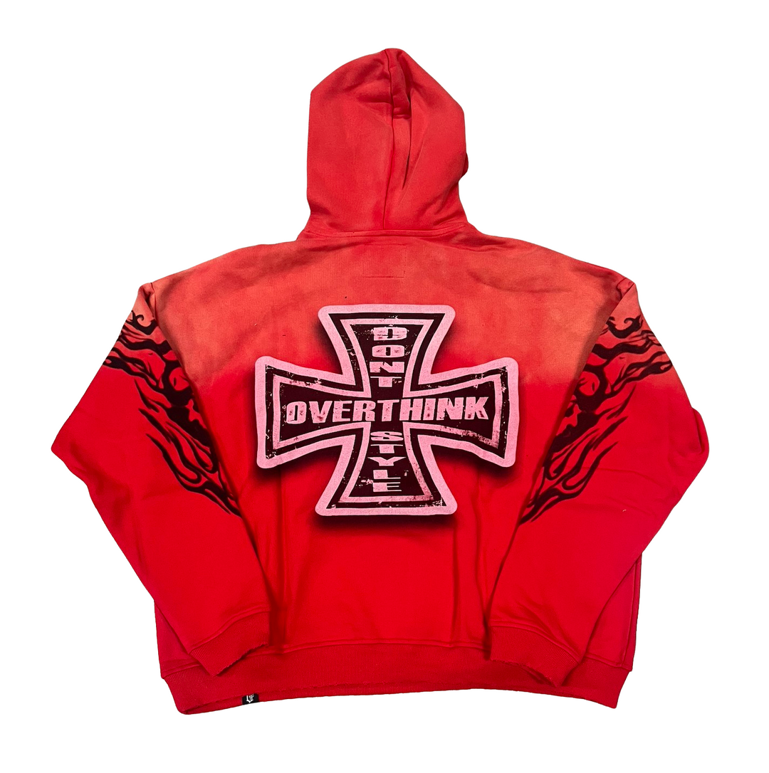 DOS 'Hugs' Red Hoodie