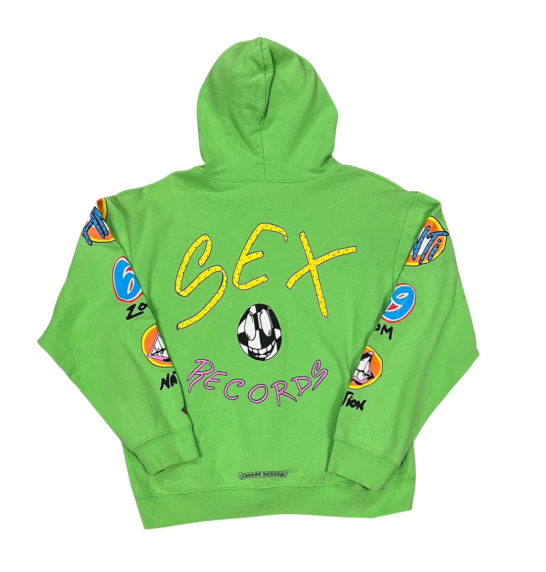 Chrome Hearts Matty Boy 'Green' Sex Records Hoodie – Showroom LA
