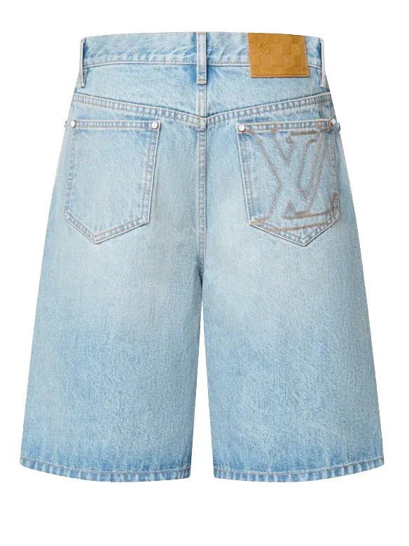 Louis Vuitton Light Wash Denim Shorts