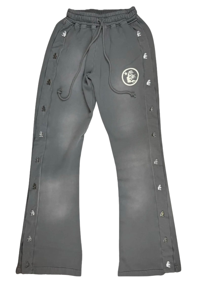 Hellstar Grey 'Mirror Face' Sweatpants