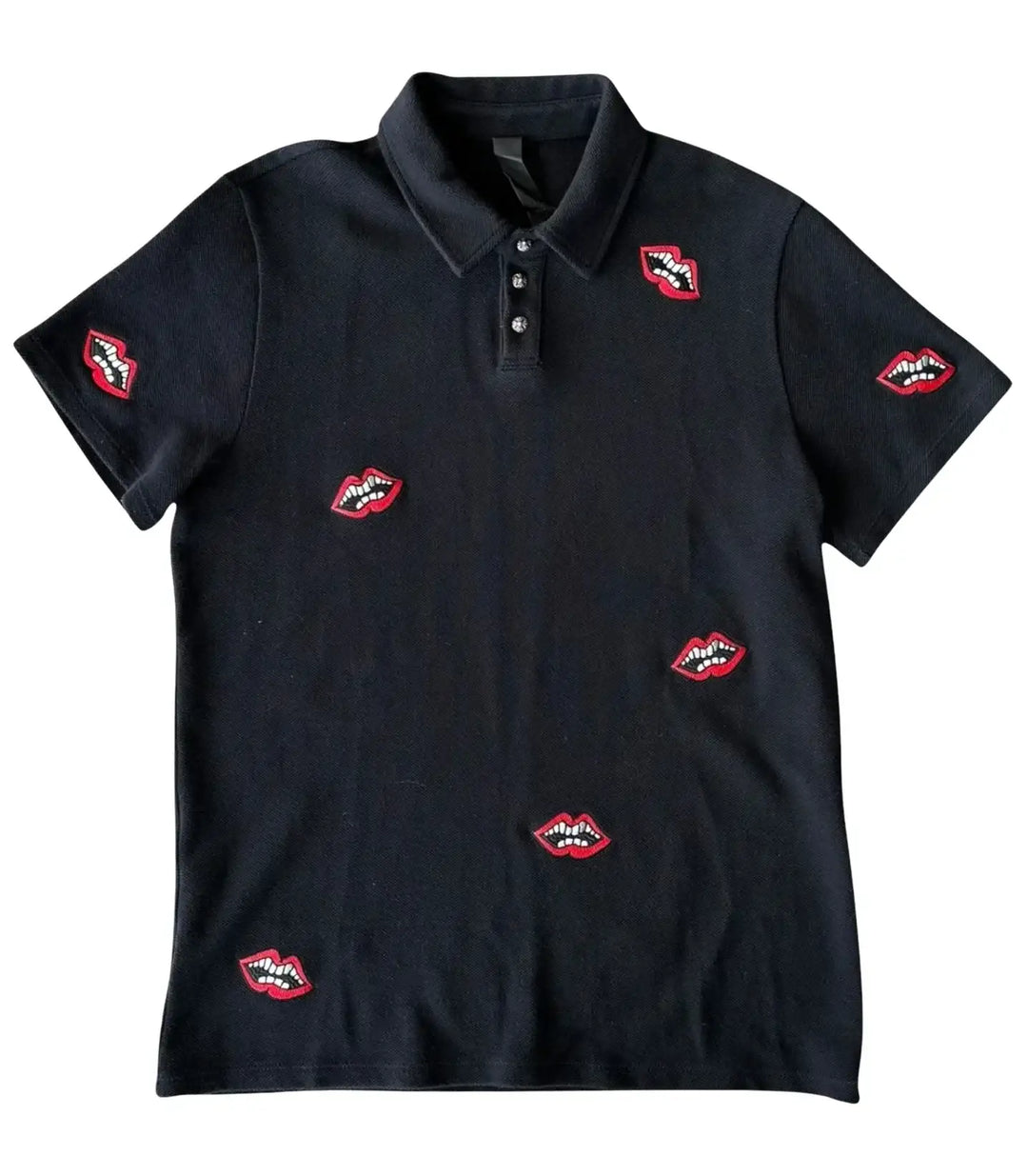 Chrome Hearts 'Chomper' Black Polo Shirt