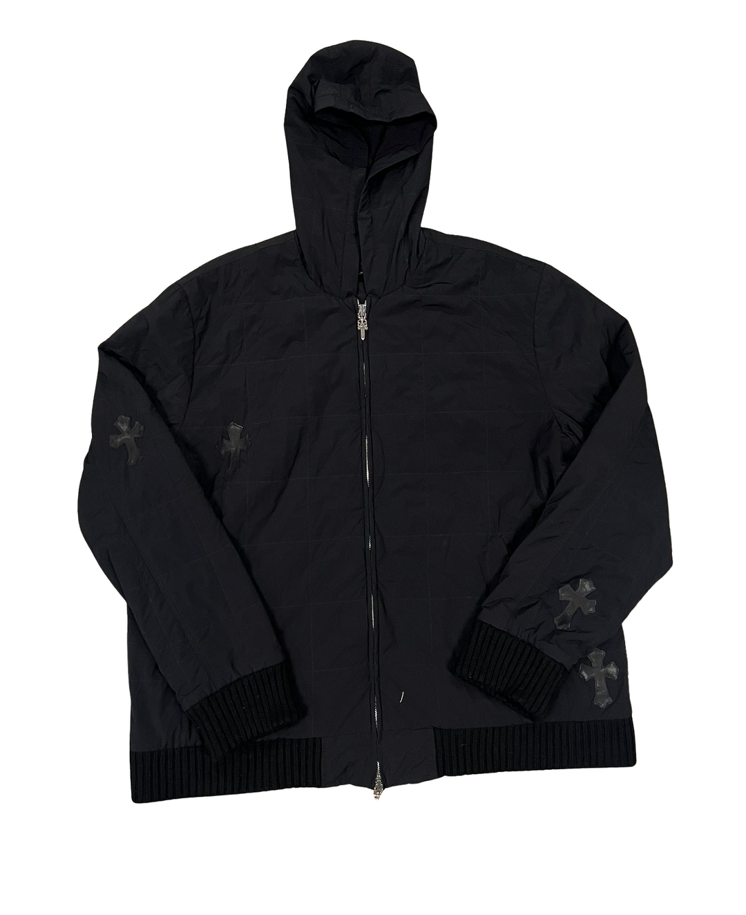 Chrome Hearts 'Black Patch' Nylon Zip-Up Jacket
