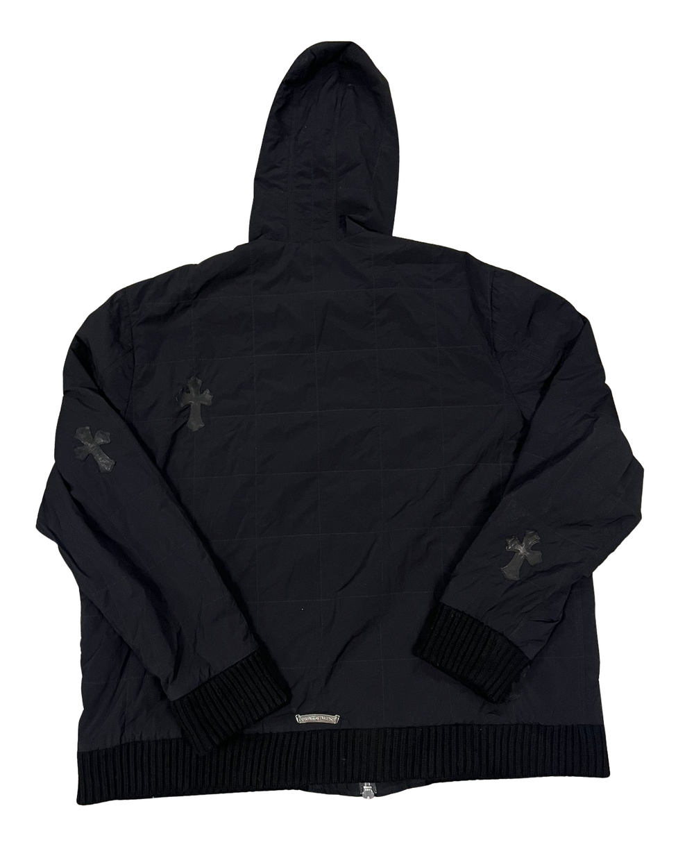 Chrome Hearts 'Black Patch' Nylon Zip-Up Jacket