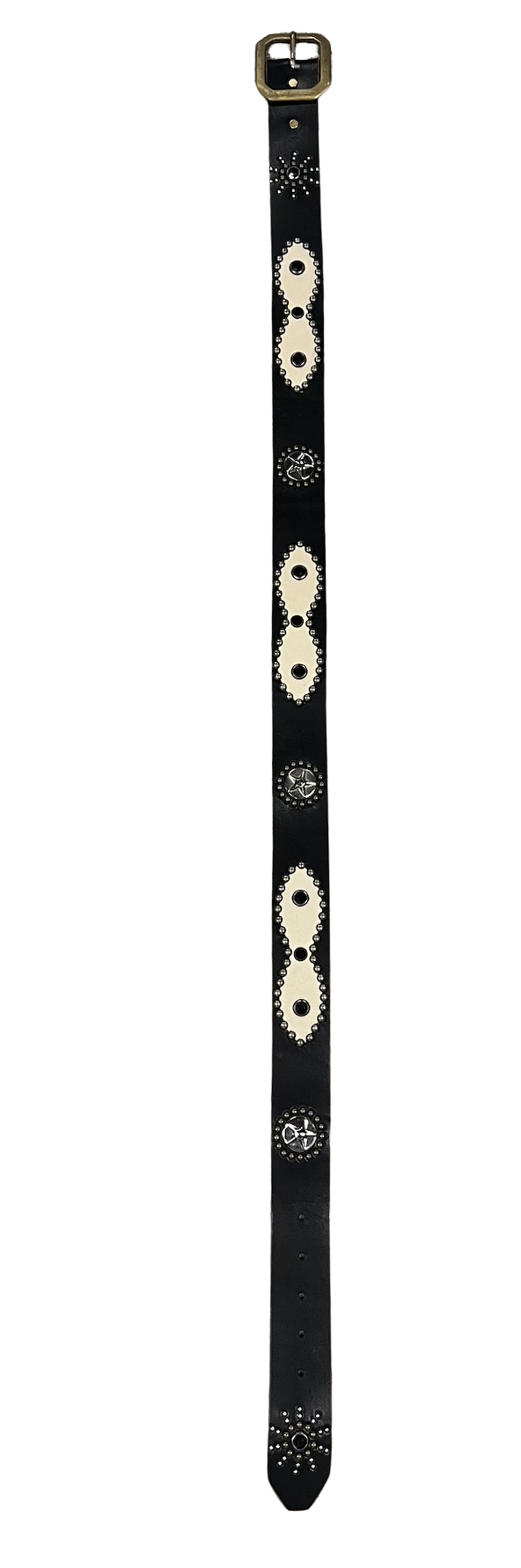 Studded 'Snake and Stars' Black Belt