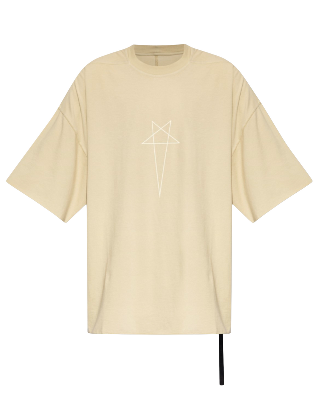 Rick Owens DRKSHDW 'Tommy Pentagram' Cream Tee