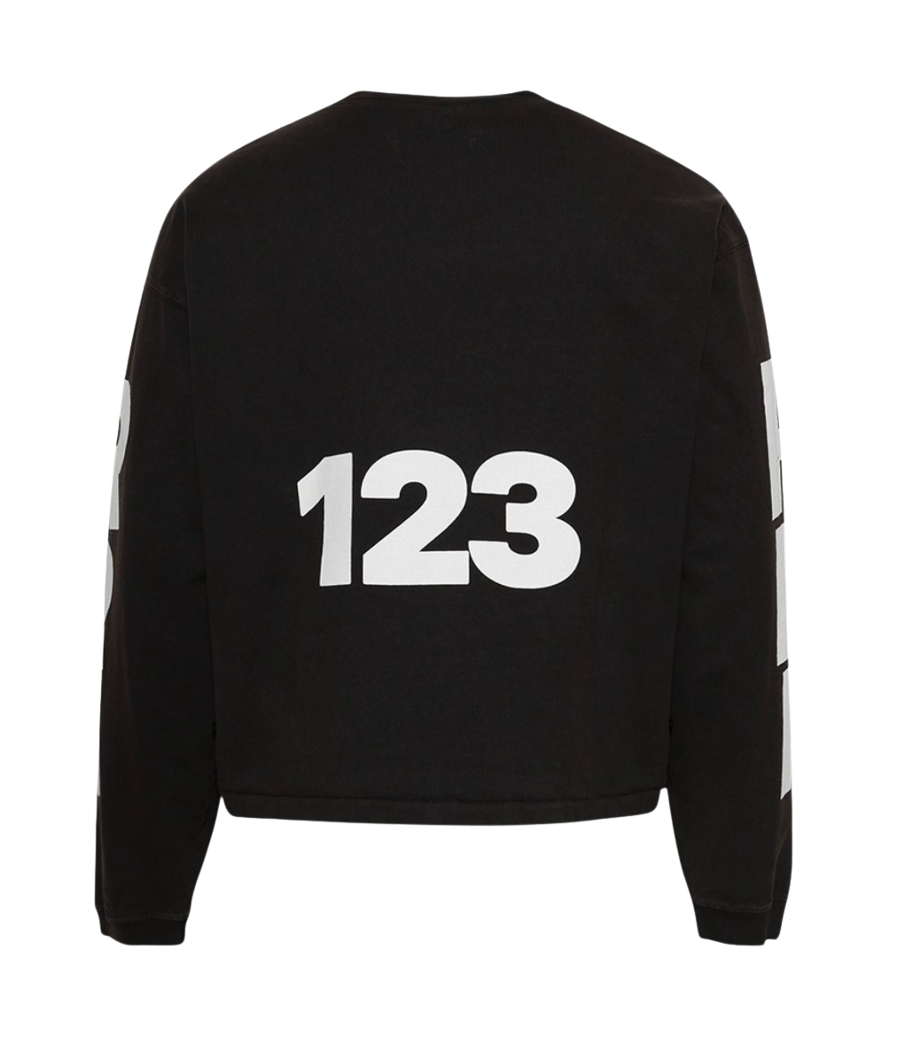 Rivington roi Rebis 'USO 123 CVA' Black Longsleeve Tee