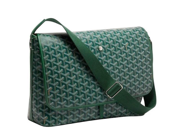 Goyard 'Capetien MM' Green Messenger Bag