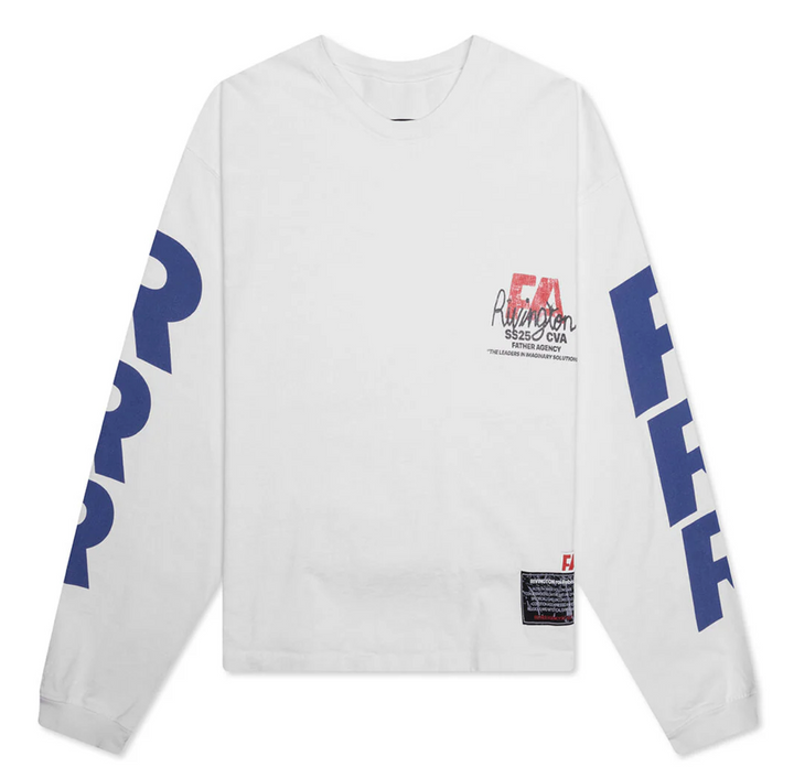 Rivington roi Rebis 'FA-CO' White Longsleeve Tee