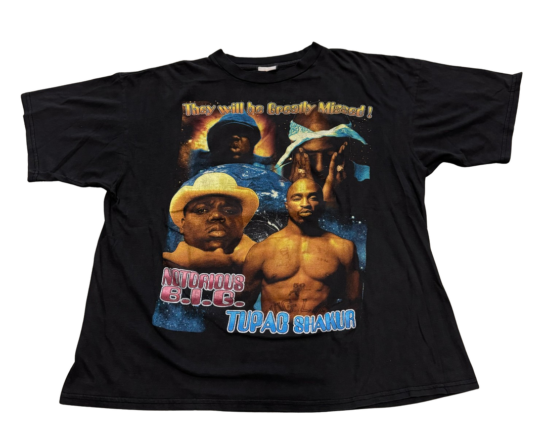 Notorious B.I.G. x Tupac Shakur 'Runnin' Vintage Tee