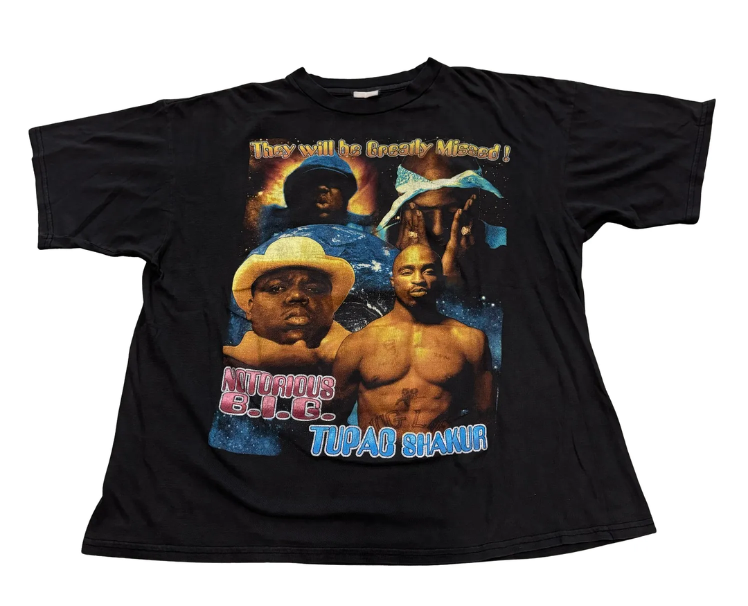 Notorious B.I.G. x Tupac Shakur 'Runnin' Vintage Tee