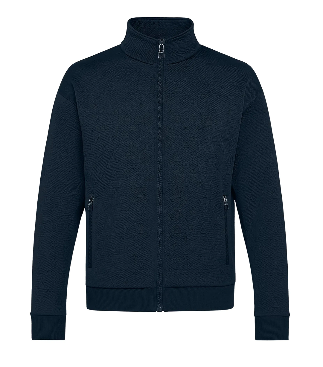 Louis Vuitton Monogram 'Zip Through' Navy Blue Zip Up Jacket