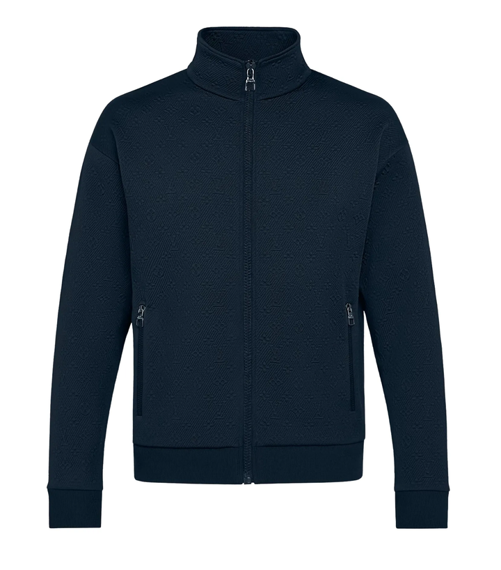 Louis Vuitton Monogram 'Zip Through' Navy Blue Zip Up Jacket