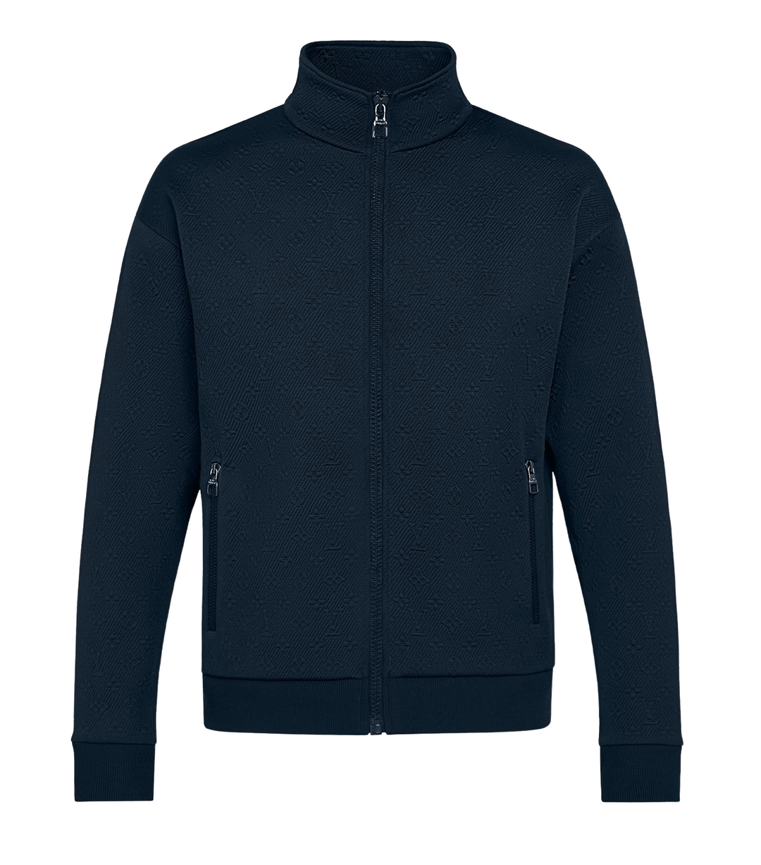 Louis Vuitton Monogram 'Zip Through' Navy Blue Zip Up Jacket