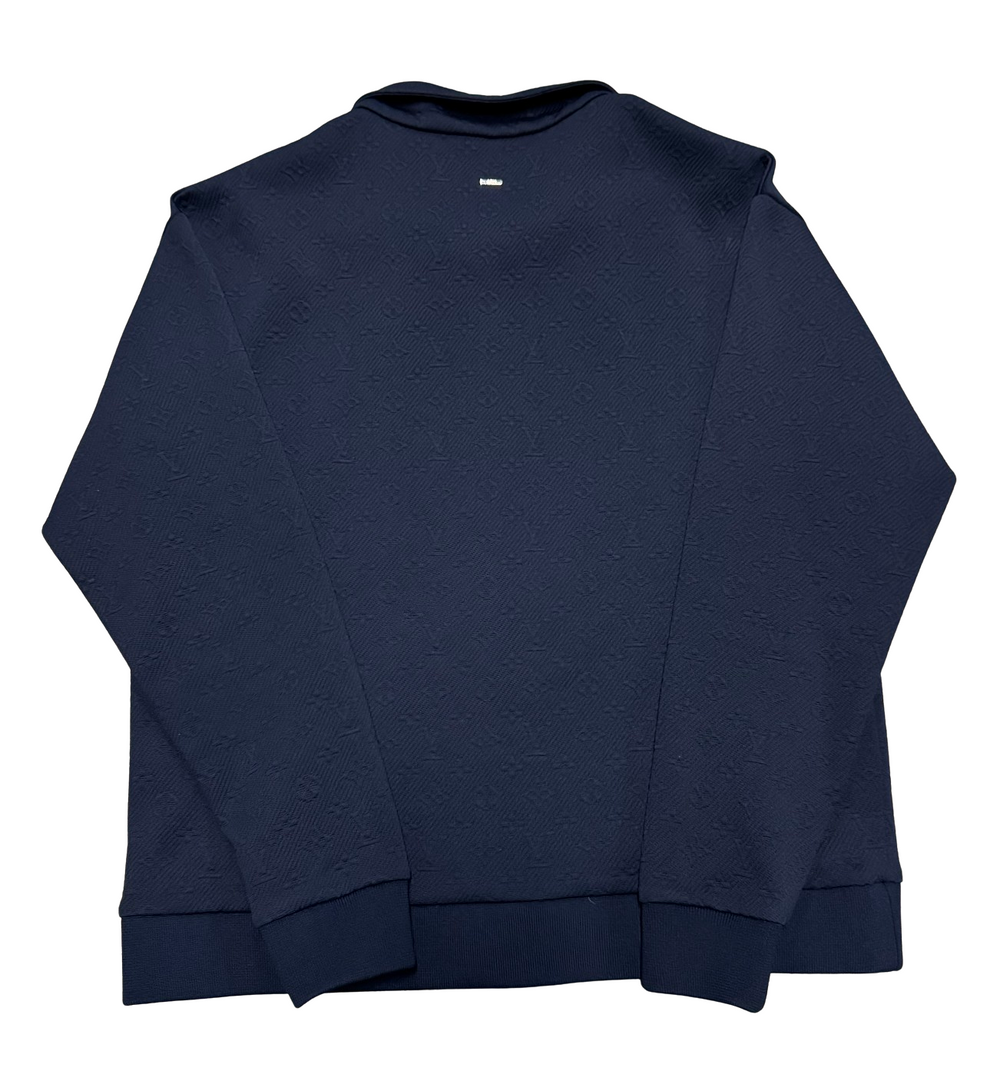 Louis Vuitton Monogram 'Zip Through' Navy Blue Zip Up Jacket