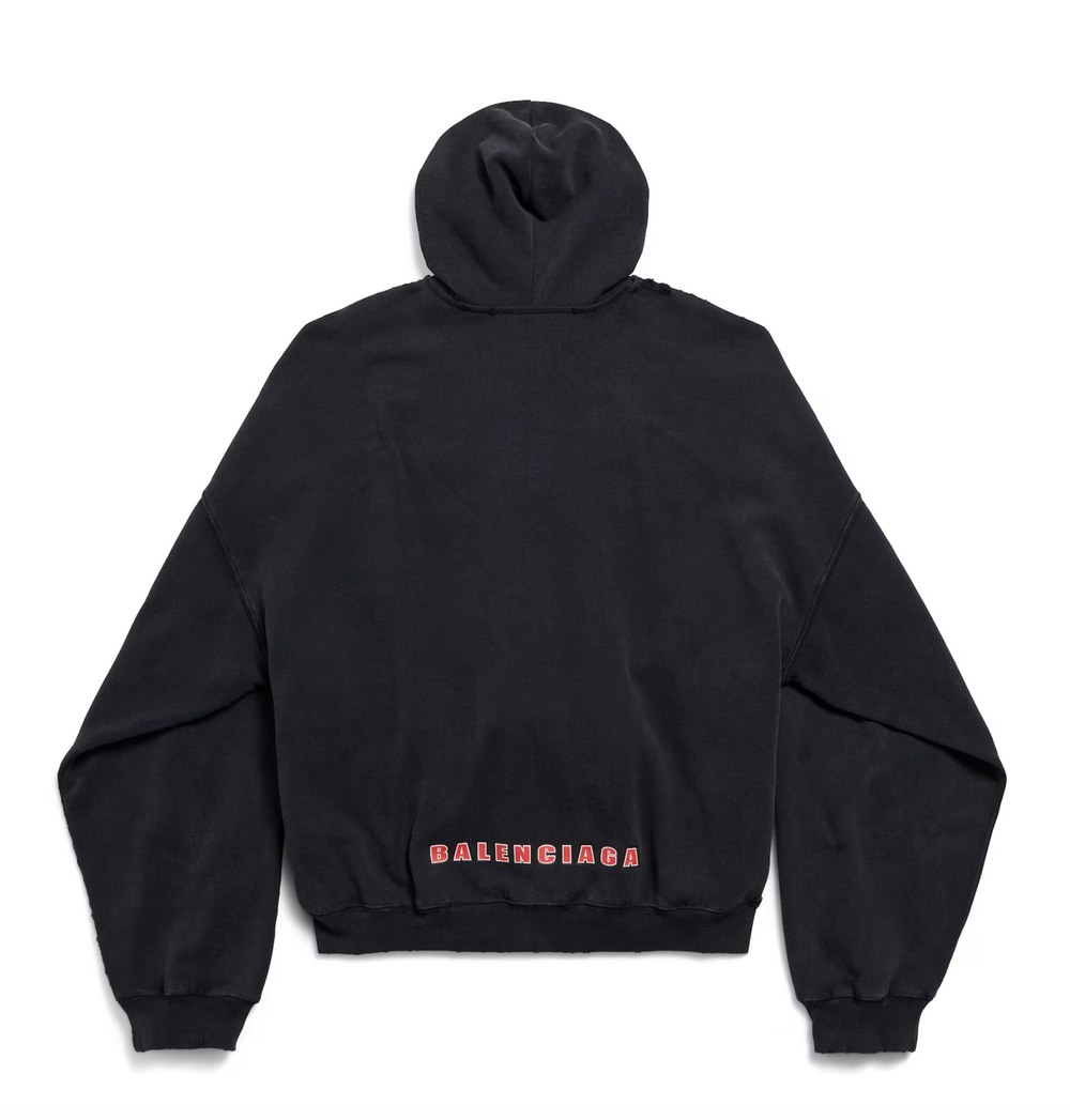 Balenciaga 'Sponsor Logos' Zip Up Hoodie