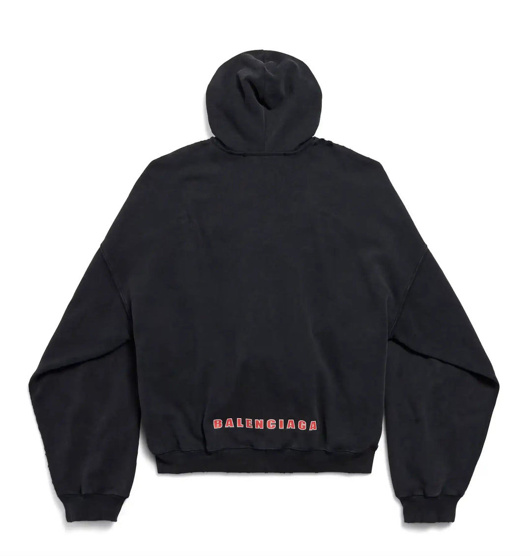 Balenciaga 'Sponsor Logos' Zip Up Hoodie
