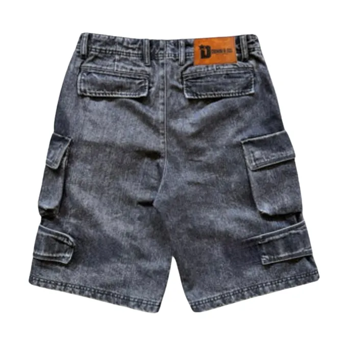DOS 'Acid Wash' Denim Cargo Shorts
