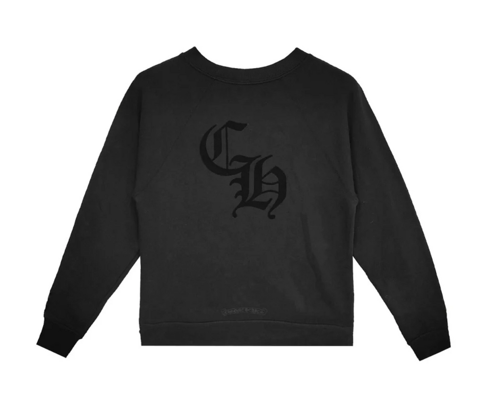 Chrome Hearts 'Triple Cross' Black Crewneck