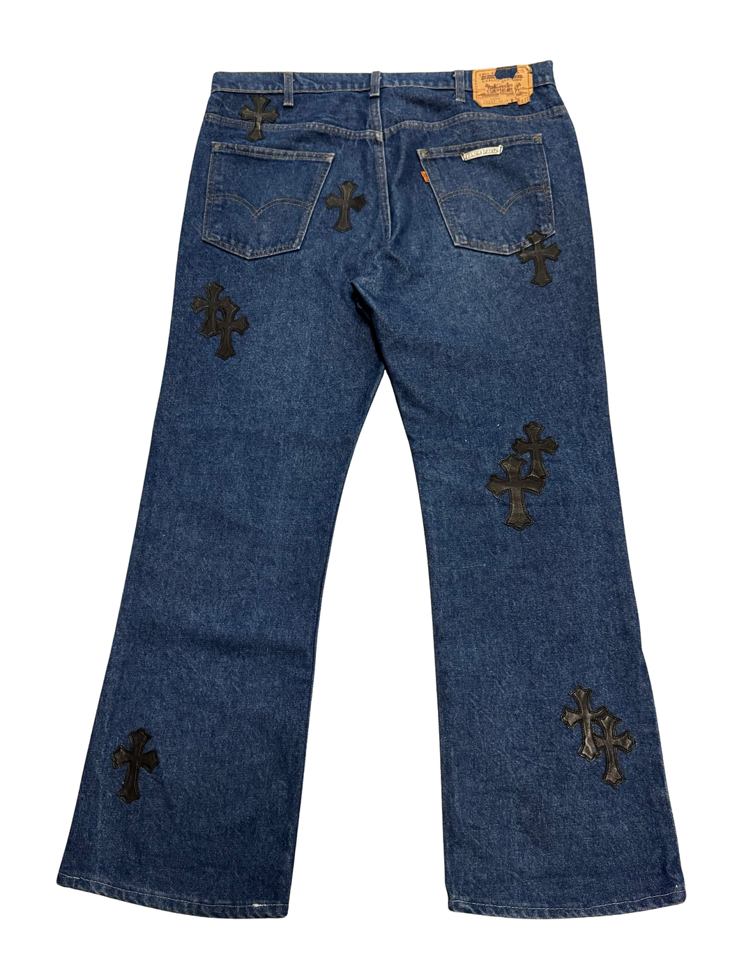 Chrome Hearts '20 Patch' Dark Wash Blue Jeans