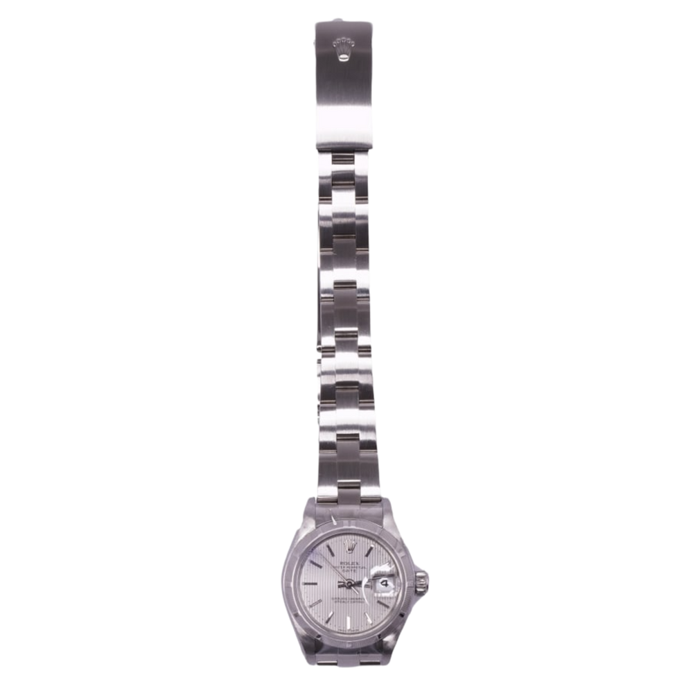 Rolex Datejust 'Silver Dial' 26 Fluted Bezel Steel Oyster Bracelet Ladies Watch 79190