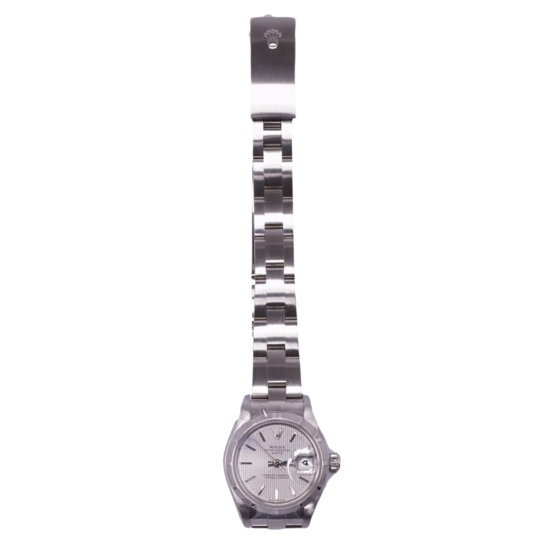 Rolex Datejust 'Silver Dial' 26 Fluted Bezel Steel Oyster Bracelet Ladies Watch 79190