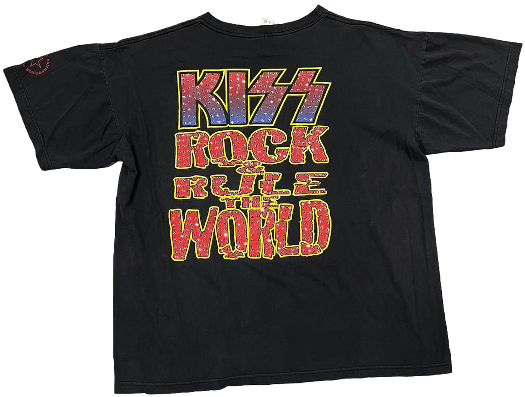 Kiss 'Rule The World' Rhinestone Vintage Tee