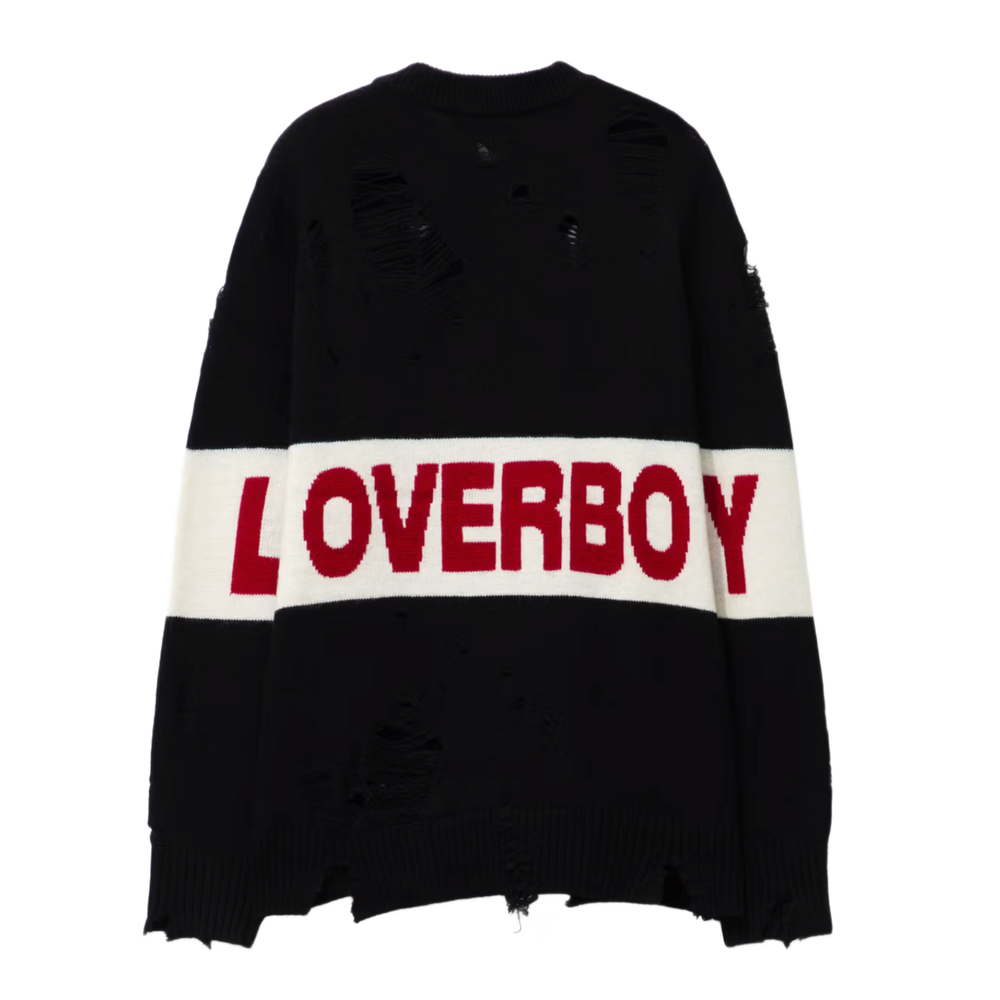 Charles Jefferey 'Black' Loverboy Crewneck