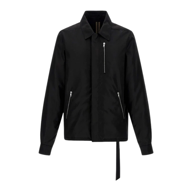 Rick Owens DRKSHDW 'Black' Concealed Zip Up Padded Nylon Jacket