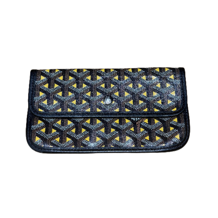 Goyard 'Claire Voie Canvas Yellow Black Tan' Pouch