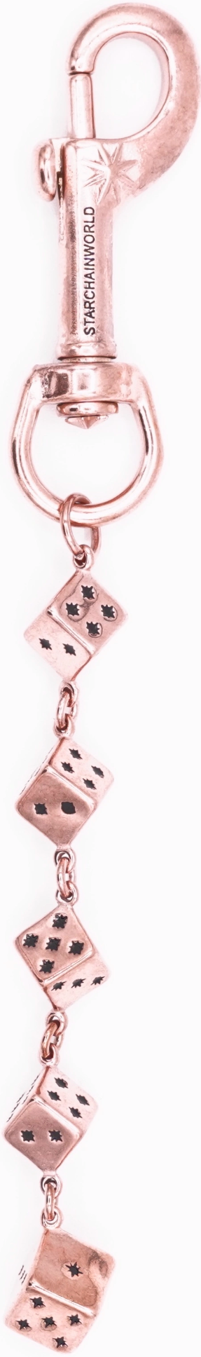 Starchain World 'Rose Gold' Dice Keychain