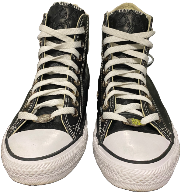 Chrome Hearts 'Galaxy Silver Cross Patch' Converse