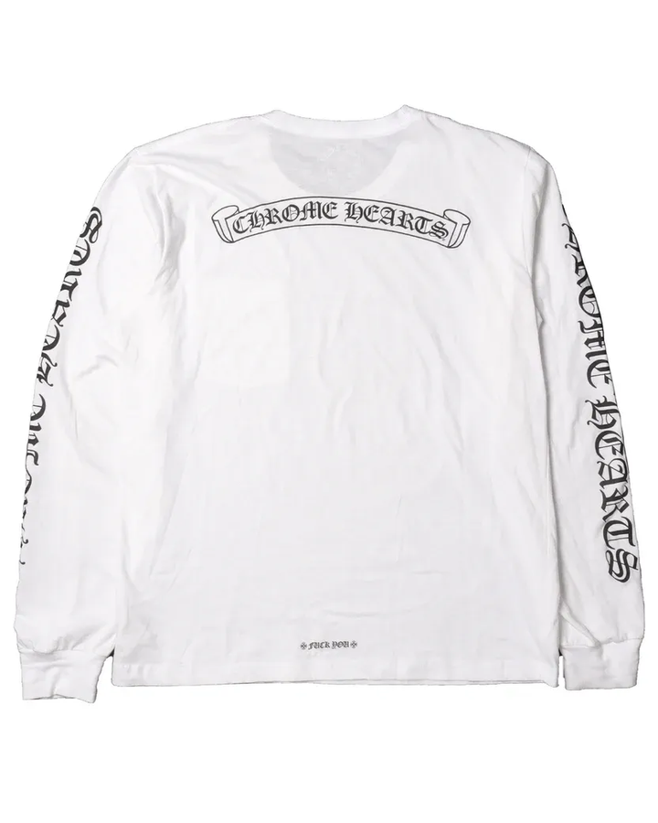 Chrome Hearts 'Scroll Logo' Pocket Longsleeve Tee