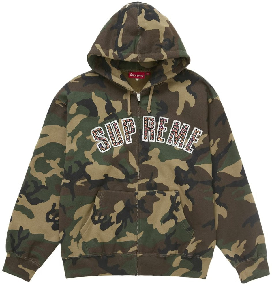 Supreme b.b. Simon Zip Up Hooded Sweatshirt Woodland Camo