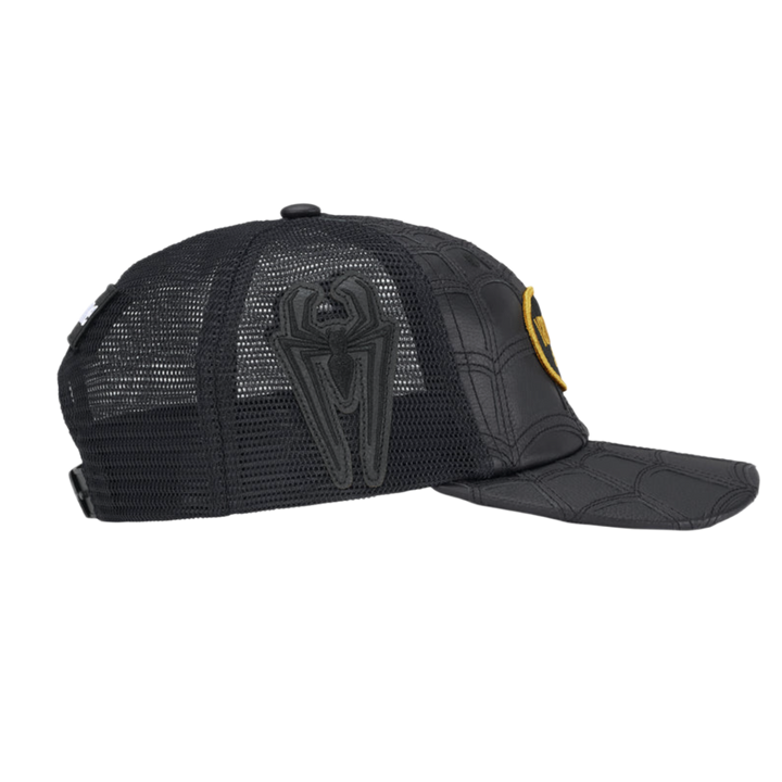 Supreme Vanson Leathers Spider-Man 'Black' Mesh Back 6-Panel Hat