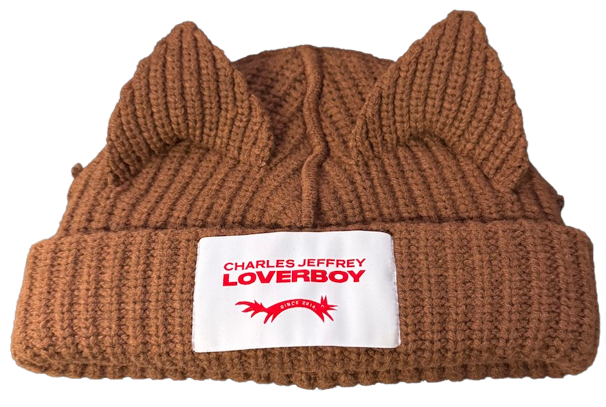 Charles Jefferey Loverboy 'Chunky Ears' Brown Beanie