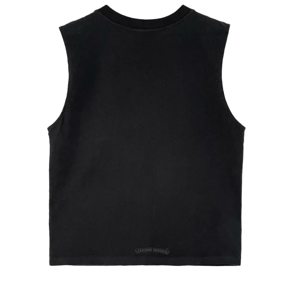 Chrome Hearts 'Triple Velvet Cross Hollywood' Black Tank Top