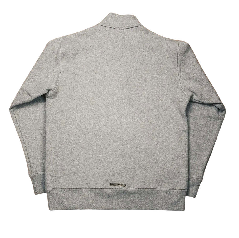 Chrome Hearts 'Leather Patch' Grey Quarter Zip