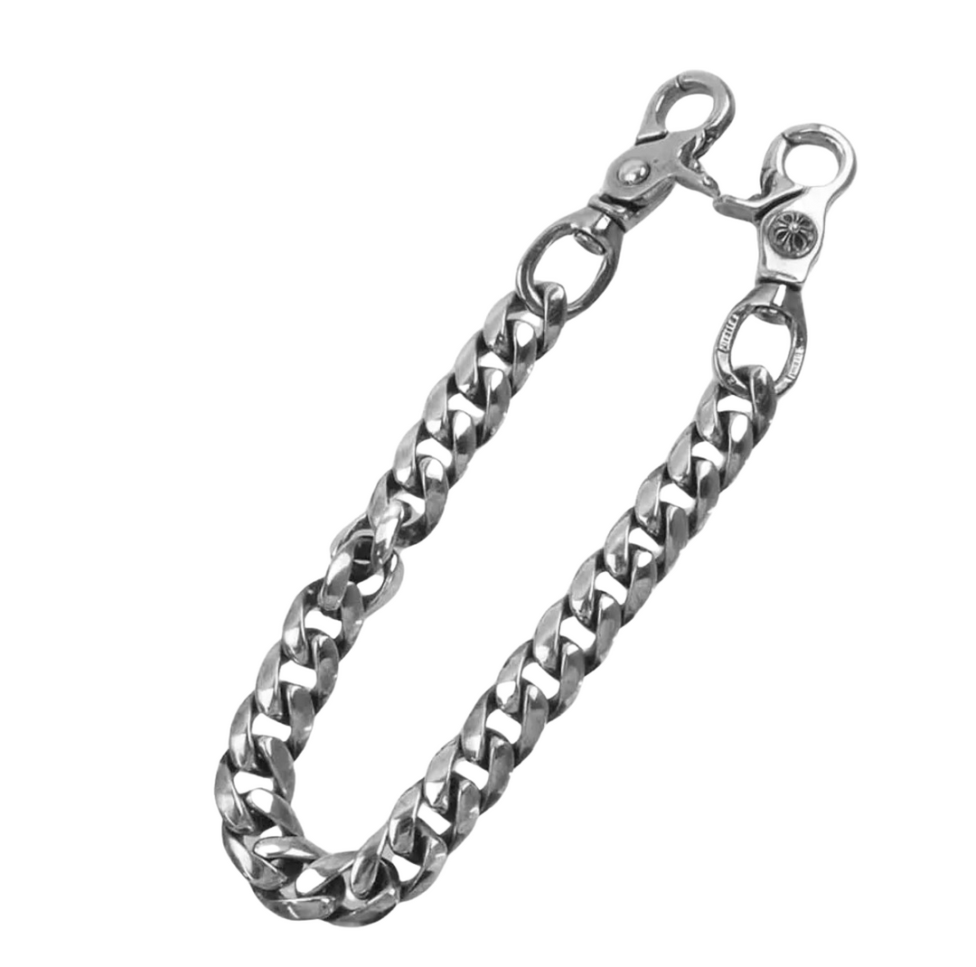 Chrome Hearts 'Cuban Link' 19in. Double Clip Wallet Chain