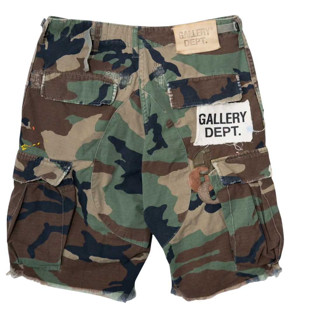 Gallery Dept. 'Woodland Camo' G Patch Cargo Shorts