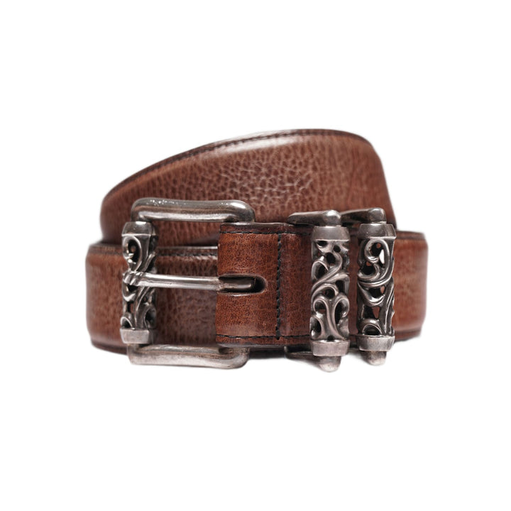 Chrome Hearts Brown 'Double Roller' Belt