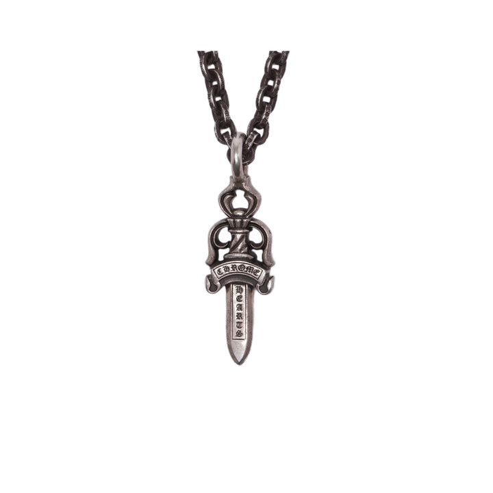 Chrome Hearts 'Paper Chain Dagger Pendant' Necklace