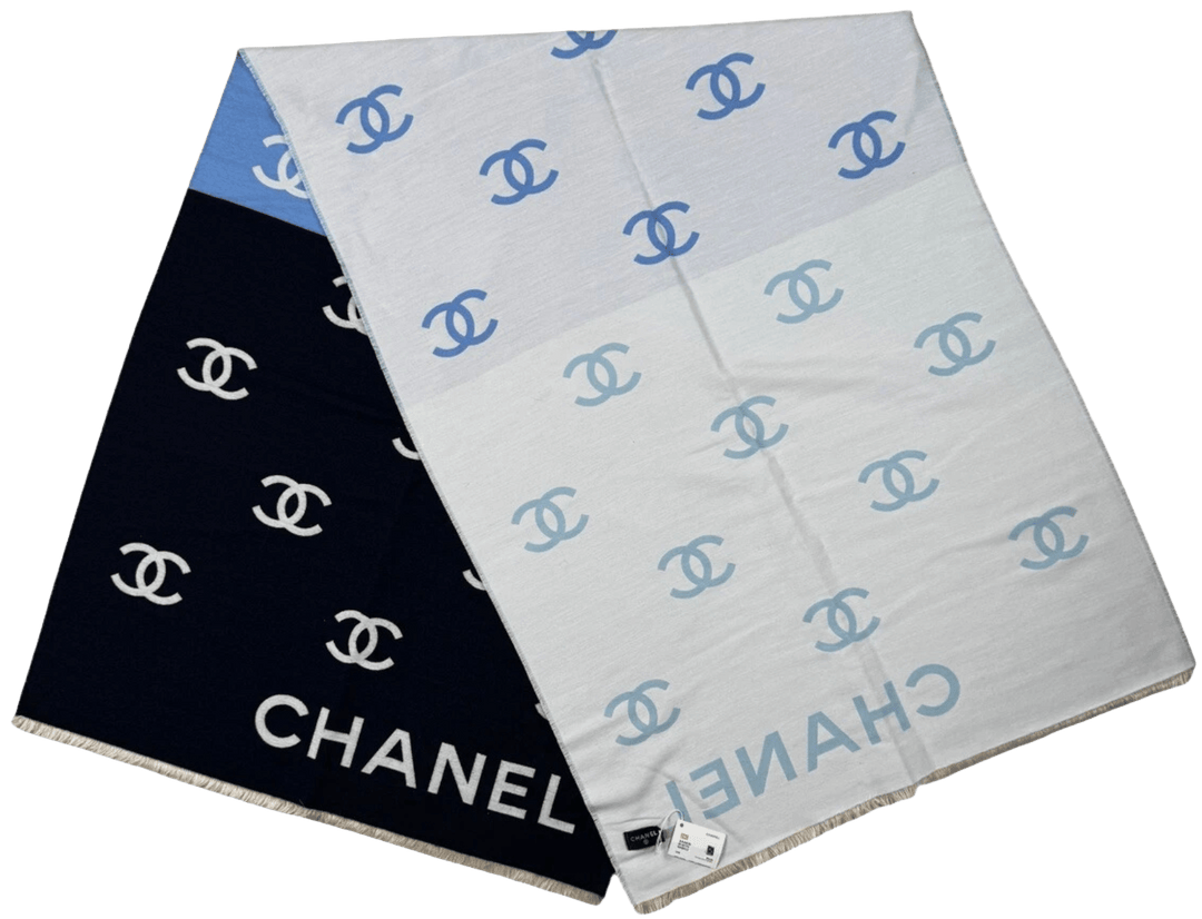 Chanel 'Blue' 2025 Cruise Collection CC Silk Scarf