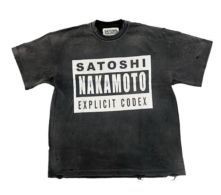 Satoshi Nakamoto 'Explicit Code' Black Tee