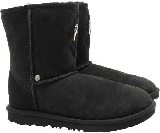 Chrome Hearts UGG 'Dagger Fleur Patch' Lil' Chrome Boot