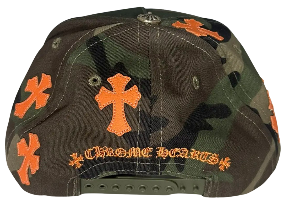 Chrome Hearts 'Camo Orange' Cross Patch Hat