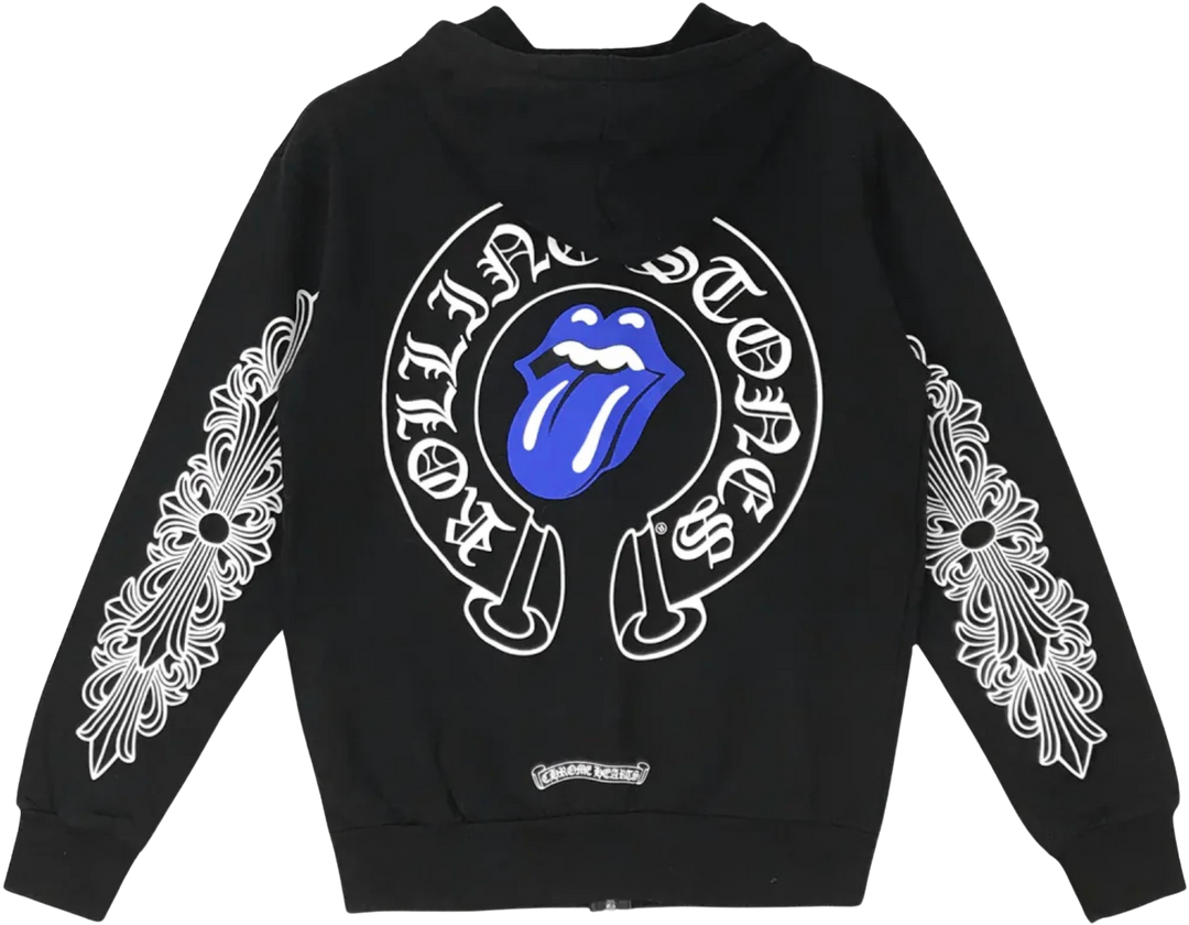 Chrome Hearts 'Blue' Rolling Stones Zip Up Hoodies