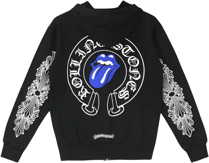 Chrome Hearts 'Blue' Rolling Stones Zip Up Hoodies