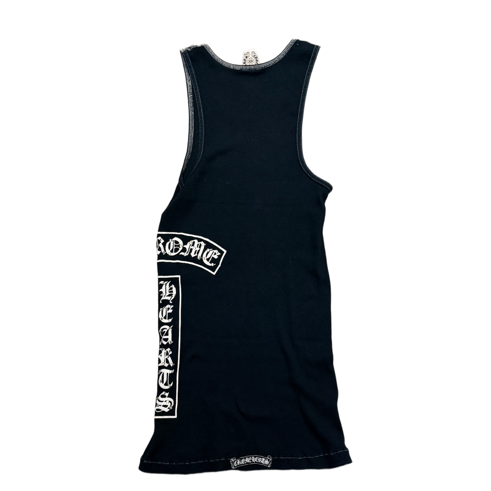 Chrome Hearts 'Black' Vintage Bedazzled Cross Tank Top