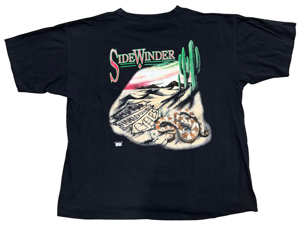 Harley Davidson 'Sidewinder' Black Vintage Pocket tee